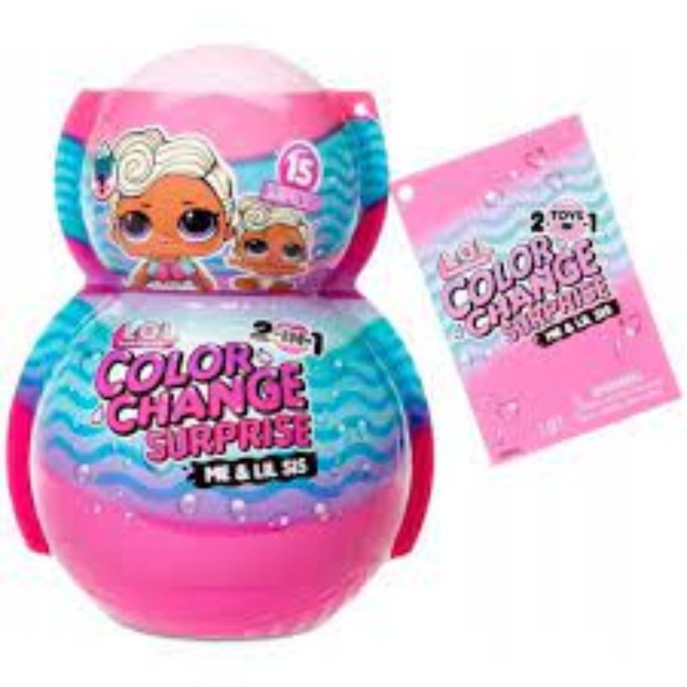 LOL Surprise 2 Toys In One 15 Surprises Me& Lil Sis Color Change Dolls